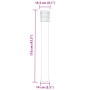 Lámparas de suelo exterior 3 uds acero inoxidable negro 110 cm de , Iluminación de exterior - Ref: Foro24-4006364, Precio: 13...