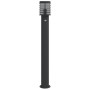 Lámparas de suelo exterior con sensor 3 uds acero negro 110 cm de , Iluminación de exterior - Ref: Foro24-4006372, Precio: 15...