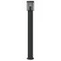 Lámparas de suelo exterior con sensor 3 uds acero negro 110 cm de , Iluminación de exterior - Ref: Foro24-4006372, Precio: 15...