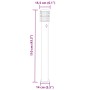 Lámparas de suelo exterior con sensor 3 uds acero negro 110 cm de , Iluminación de exterior - Ref: Foro24-4006372, Precio: 15...
