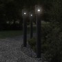 Lámpara de suelo de exterior con enchufe acero negro 110 cm de , Iluminación de exterior - Ref: Foro24-4006379, Precio: 64,37...