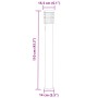 Lámpara de suelo de exterior con enchufe acero negro 110 cm de , Iluminación de exterior - Ref: Foro24-4006379, Precio: 64,37...