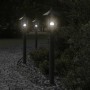 Lámpara de suelo de exterior acero inoxidable negro 80 cm de , Iluminación de exterior - Ref: Foro24-4006385, Precio: 45,04 €...