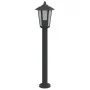 Lámpara de suelo de exterior acero inoxidable negro 80 cm de , Iluminación de exterior - Ref: Foro24-4006385, Precio: 39,11 €...