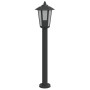 Lámpara de suelo de exterior acero inoxidable negro 80 cm de , Iluminación de exterior - Ref: Foro24-4006385, Precio: 45,04 €...