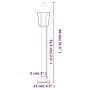 Lámpara de suelo de exterior acero inoxidable negro 80 cm de , Iluminación de exterior - Ref: Foro24-4006385, Precio: 39,11 €...