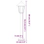 Lámpara de suelo de exterior acero inoxidable negro 80 cm de , Iluminación de exterior - Ref: Foro24-4006385, Precio: 45,04 €...