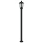 Farola de exterior de acero inoxidable negro 120 cm de , Iluminación de exterior - Ref: Foro24-4006387, Precio: 48,65 €, Desc...
