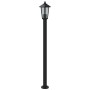 Farola de exterior de acero inoxidable negro 120 cm de , Iluminación de exterior - Ref: Foro24-4006387, Precio: 48,65 €, Desc...