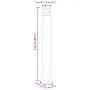 Lámparas de suelo de exterior 3 unidades aluminio negro 110 cm de , Iluminación de exterior - Ref: Foro24-4006398, Precio: 15...