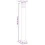 Lámparas de suelo de exterior 3 unidades aluminio negro 110 cm de , Iluminación de exterior - Ref: Foro24-4006398, Precio: 14...