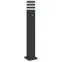 Lámpara de suelo de exterior con sensor aluminio negro 80 cm de , Iluminación de exterior - Ref: Foro24-4006401, Precio: 55,3...