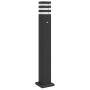 Lámpara de suelo de exterior con sensor aluminio negro 80 cm de , Iluminación de exterior - Ref: Foro24-4006401, Precio: 52,1...