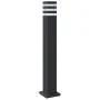 Lámpara de suelo de exterior con sensor aluminio negro 80 cm de , Iluminación de exterior - Ref: Foro24-4006401, Precio: 55,3...