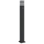 Lámpara de suelo de exterior con sensor aluminio negro 110 cm de , Iluminación de exterior - Ref: Foro24-4006403, Precio: 68,...