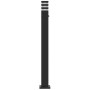 Lámpara de suelo de exterior con sensor aluminio negro 110 cm de , Iluminación de exterior - Ref: Foro24-4006403, Precio: 68,...