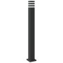 Lámpara de suelo de exterior con sensor aluminio negro 110 cm de , Iluminación de exterior - Ref: Foro24-4006403, Precio: 68,...
