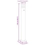 Lámpara de suelo de exterior con sensor aluminio negro 110 cm de , Iluminación de exterior - Ref: Foro24-4006403, Precio: 68,...