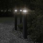 Lámparas suelo exterior con enchufe 3 uds aluminio negro 80 cm de , Iluminación de exterior - Ref: Foro24-4006408, Precio: 14...