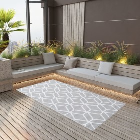 Alfombra de exterior PP gris 190x290 cm de vidaXL, Protectores para exterior - Ref: Foro24-310423, Precio: 60,55 €, Descuento: %