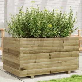Jardinera madera de pino impregnada 90x60x49,5 cm by , Pots and planters - Ref: Foro24-847387, Price: 143,78 €, Discount: %