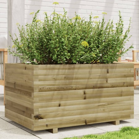 Jardinera madera de pino impregnada 90x60x49,5 cm de , Maceteros y jardineras - Ref: Foro24-847387, Precio: 145,26 €, Descuen...