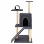 Rascador para gatos con postes de sisal gris oscuro 110,5 cm de , Mobiliario para gatos - Ref: Foro24-172063, Precio: 37,17 €...