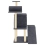 Rascador para gatos con postes de sisal gris oscuro 110,5 cm de , Mobiliario para gatos - Ref: Foro24-172063, Precio: 37,17 €...
