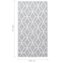 Alfombra de exterior PP gris 190x290 cm de vidaXL, Protectores para exterior - Ref: Foro24-310423, Precio: 60,55 €, Descuento: %