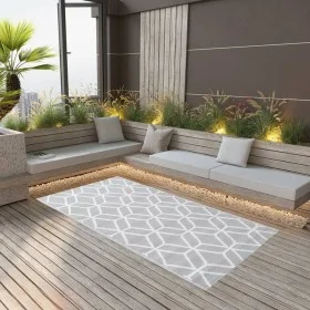 Alfombra de exterior PP gris 120x180 cm de vidaXL, Protectores para exterior - Ref: Foro24-310421, Precio: 26,23 €, Descuento: %