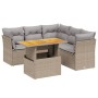 Juego de sofás jardín con cojines 5 pzas ratán sintético beige de , Conjuntos de jardín - Ref: Foro24-3270828, Precio: 410,89...