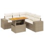 Juego de sofás jardín con cojines 6 pzas ratán sintético beige de , Conjuntos de jardín - Ref: Foro24-3272633, Precio: 461,31...