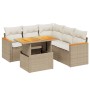 Juego de sofás jardín con cojines 6 pzas ratán sintético beige de , Conjuntos de jardín - Ref: Foro24-3273074, Precio: 420,75...