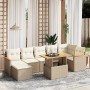 Juego de sofás de jardín con cojines beige 8 pzas ratán PE de , Conjuntos de jardín - Ref: Foro24-3273186, Precio: 518,59 €, ...