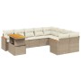 Juego de sofás jardín con cojines beige 10 pzas ratán sintético de , Conjuntos de jardín - Ref: Foro24-3273242, Precio: 662,6...
