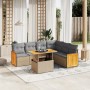 Set sofás de jardín 7 piezas y cojines ratán sintético beige de , Conjuntos de jardín - Ref: Foro24-3273978, Precio: 469,49 €...