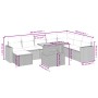 Set de sofás de jardín 9 pzas con cojines ratán sintético beige de , Conjuntos de jardín - Ref: Foro24-3275628, Precio: 571,9...