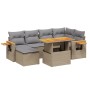 Set sofás de jardín 7 piezas y cojines ratán sintético beige de , Conjuntos de jardín - Ref: Foro24-3273621, Precio: 467,79 €...