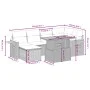 Set of 7-piece garden sofas and beige synthetic rattan cushions by , Garden sets - Ref: Foro24-3273621, Price: 482,83 €, Disc...