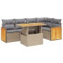 Juego de sofás jardín con cojines 6 pzas ratán sintético beige de , Conjuntos de jardín - Ref: Foro24-3273950, Precio: 415,27...