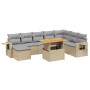 Set de sofás de jardín 9 pzas con cojines ratán sintético beige de , Conjuntos de jardín - Ref: Foro24-3271892, Precio: 562,1...