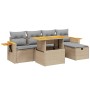 Juego de sofás jardín con cojines 6 pzas ratán sintético beige de , Conjuntos de jardín - Ref: Foro24-3276139, Precio: 400,21...