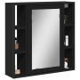 Armario con espejo de baño madera ingeniería negro 60x16x60 cm de , Tocadores - Ref: Foro24-842426, Precio: 77,29 €, Descuent...