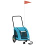 Remolque de bicicleta mascotas hierro tela Oxford azul de , Cochecitos para mascotas - Ref: Foro24-93974, Precio: 97,61 €, De...