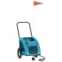 Remolque de bicicleta mascotas hierro tela Oxford azul de , Cochecitos para mascotas - Ref: Foro24-93974, Precio: 97,61 €, De...
