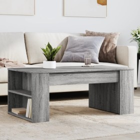 Mesa de centro madera de ingeniería gris Sonoma 102x55x42 cm de , Mesas de centro - Ref: Foro24-831859, Precio: 67,35 €, Desc...