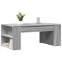 Mesa de centro madera de ingeniería gris Sonoma 102x55x42 cm de , Mesas de centro - Ref: Foro24-831859, Precio: 66,43 €, Desc...