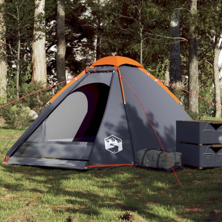 Tienda de campaña iglú para 4 personas impermeable gris naranja de , Tiendas de campaña - Ref: Foro24-94771, Precio: 80,91 €,...