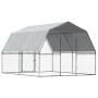 Jaula pájaros con techo puerta 2 uds acero galvanizado plateado de , Pajareras - Ref: Foro24-3294912, Precio: 433,03 €, Descu...