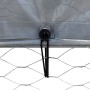 Jaula pájaros con techo puerta 2 uds acero galvanizado plateado de , Pajareras - Ref: Foro24-3294912, Precio: 433,03 €, Descu...
